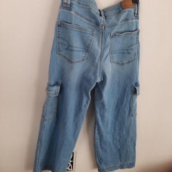 AE Super high-rise baggy, wide leg Jeans Size 0 - Picture 2 of 11